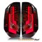 Renegade Led Tail Light - Glossy Black / Clear & Red Glow Bar CTRNG0377-GBC-RG - alternate 2